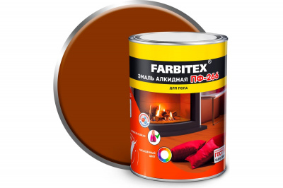 Эмаль алкидная ПФ-266 FARBITEX (желто-коричневый, 0,8 кг (14 шт)) Эмаль алкидная ПФ-266 FARBITEX (желто-коричневый, 0,8 кг (14 шт))