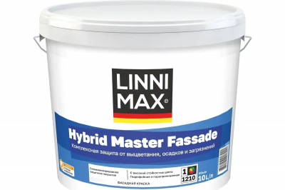 Краска фасадная силикон модифицированная LINNIMAX Hybrid Master Fassade / Гибрид Мастер Фасад (База 1 (2,5 л))